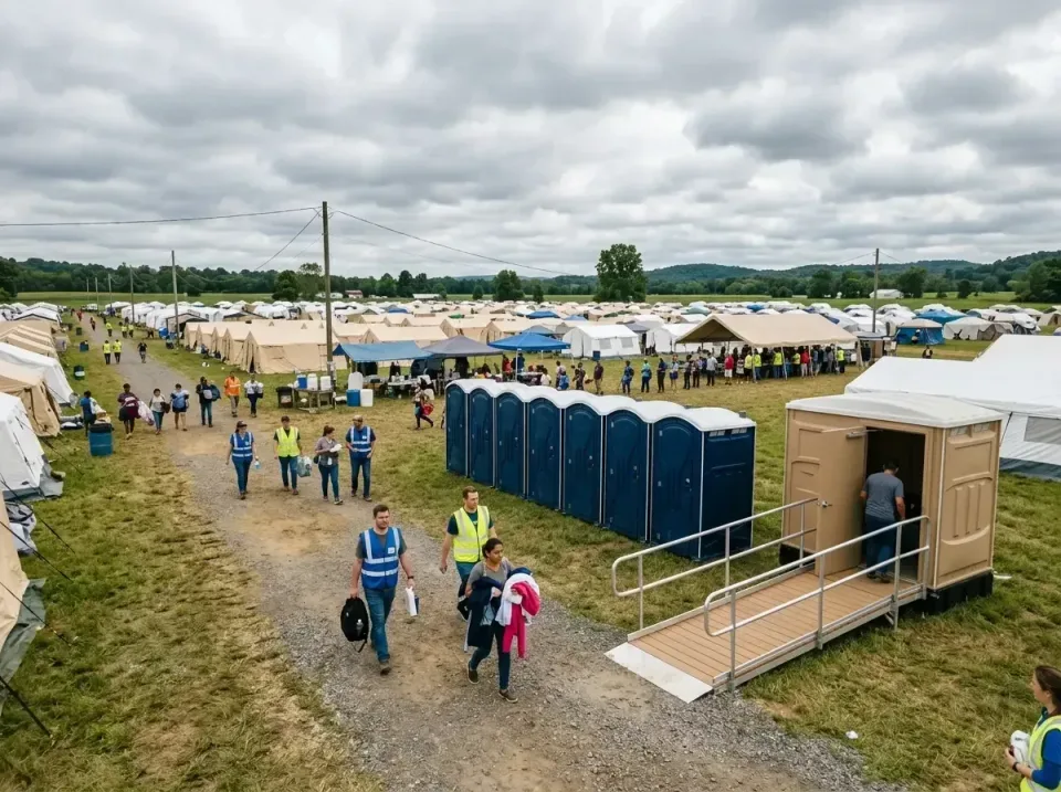 disaster-relief-camp-restrooms-010 — frequently asked questions, Dumpster & Portable Bathrooms Rental in Harrisburg, IL